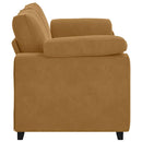 vidaXL barna bársony loveseat kanapé 180x77x82 cm
