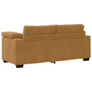 vidaXL barna bársony loveseat kanapé 180x77x82 cm