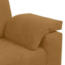 vidaXL barna bársony loveseat kanapé 180x77x82 cm