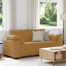 vidaXL barna bársony loveseat kanapé 180x77x82 cm