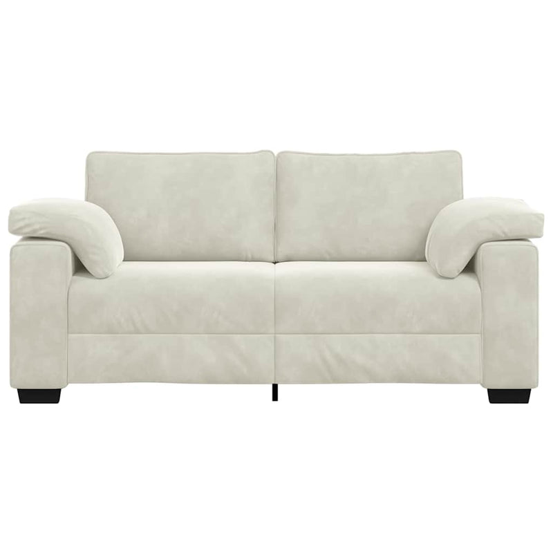 vidaXL krém bársony loveseat kanapé 140 cm