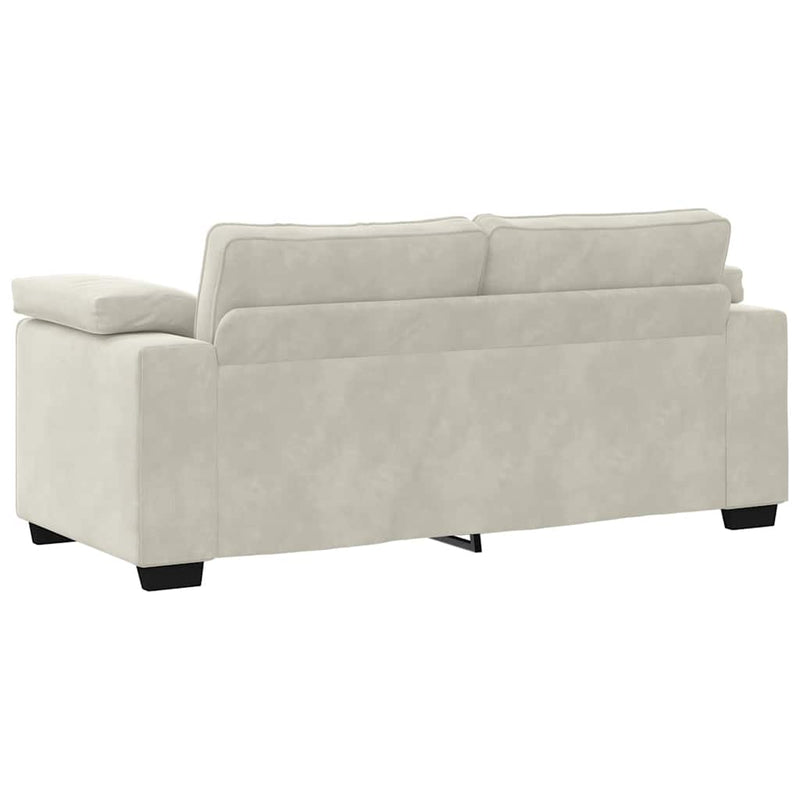 vidaXL krém bársony loveseat kanapé 140 cm