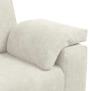 vidaXL krém bársony loveseat kanapé 140 cm