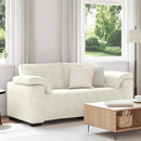 vidaXL krém bársony loveseat kanapé 140 cm