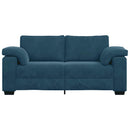 vidaXL kék bársony loveseat kanapé 180x77x82 cm