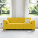 vidaXL 3 személyes sárga bársony kanapé 220 x 77 x 82 cm