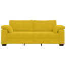 vidaXL 3 személyes sárga bársony kanapé 220 x 77 x 82 cm