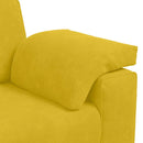 vidaXL 3 személyes sárga bársony kanapé 220 x 77 x 82 cm