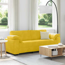 vidaXL 3 személyes sárga bársony kanapé 220 x 77 x 82 cm