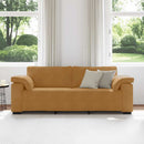 vidaXL 3 személyes barna bársony kanapé 220 x 77 x 82 cm