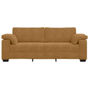 vidaXL 3 személyes barna bársony kanapé 220 x 77 x 82 cm