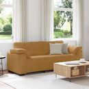 vidaXL 3 személyes barna bársony kanapé 220 x 77 x 82 cm