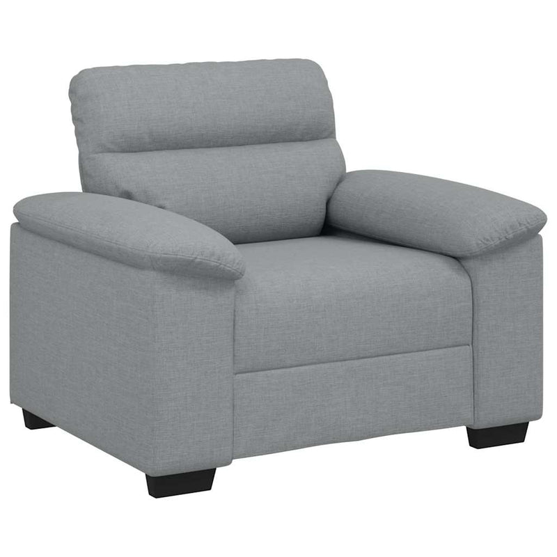 vidaXL világosszürke szövet kanapéfotel 60 cm