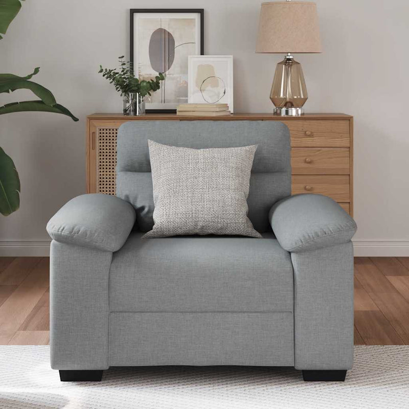 vidaXL világosszürke szövet kanapéfotel 60 cm
