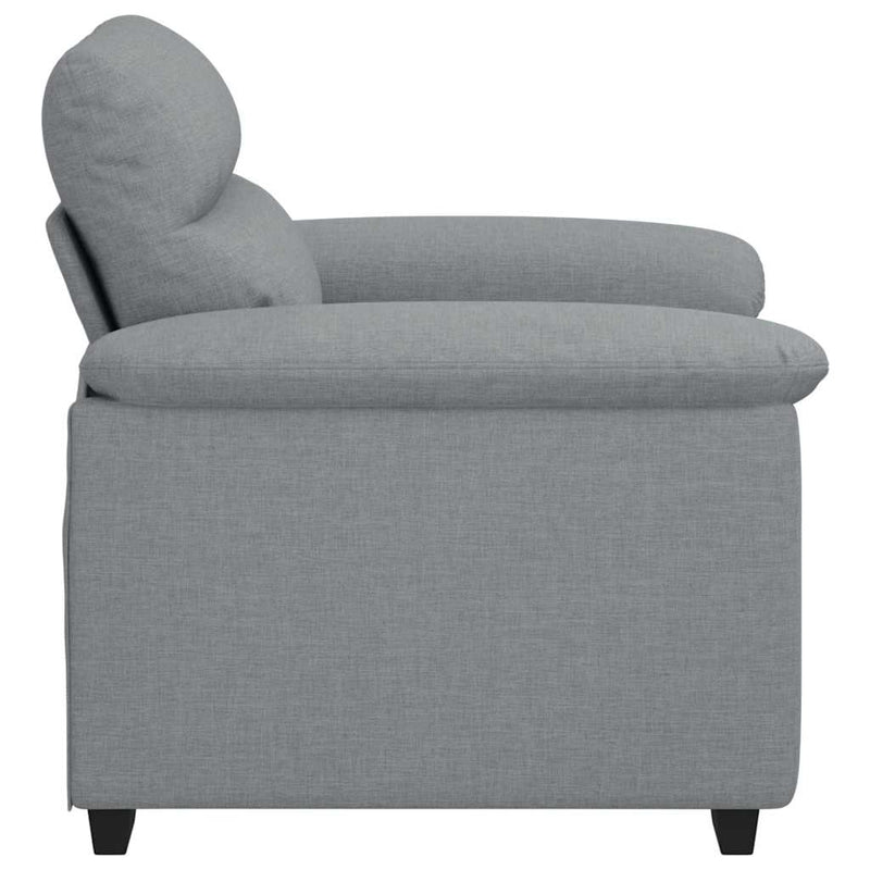 vidaXL világosszürke szövet kanapéfotel 60 cm