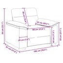 vidaXL sötétszürke szövet kanapéfotel 60 cm