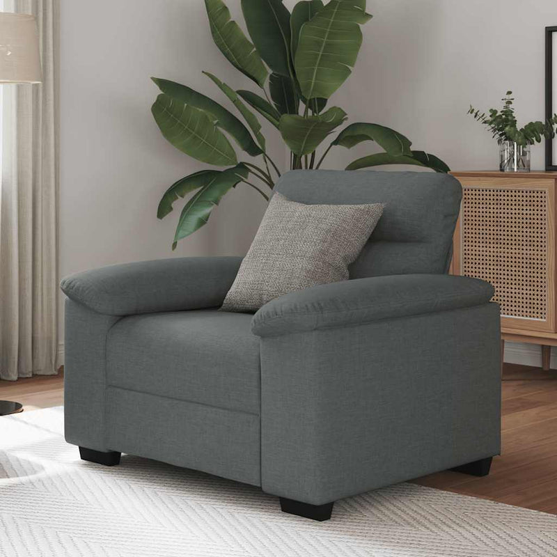 vidaXL sötétszürke szövet kanapéfotel 60 cm