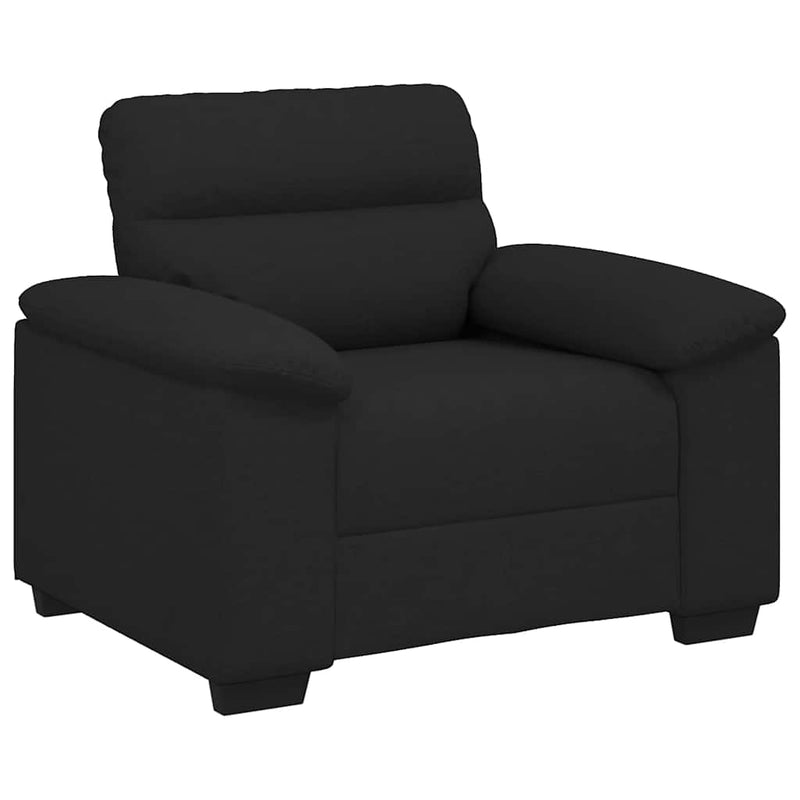vidaXL fekete szövet kanapéfotel 60 cm