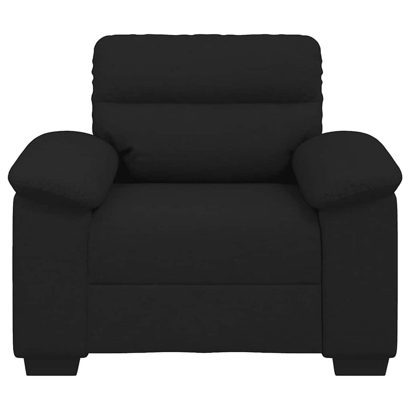vidaXL fekete szövet kanapéfotel 60 cm