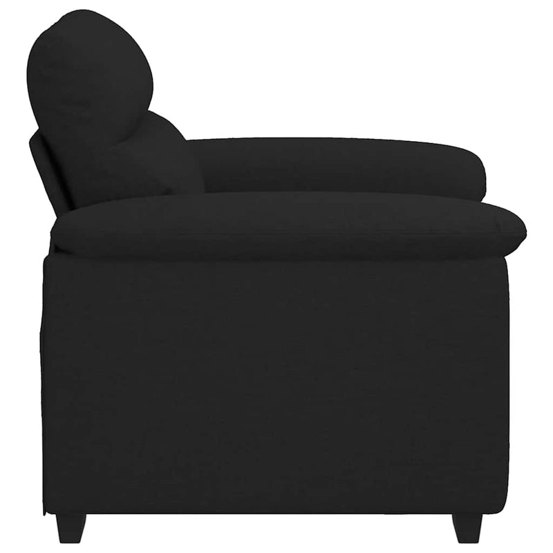 vidaXL fekete szövet kanapéfotel 60 cm