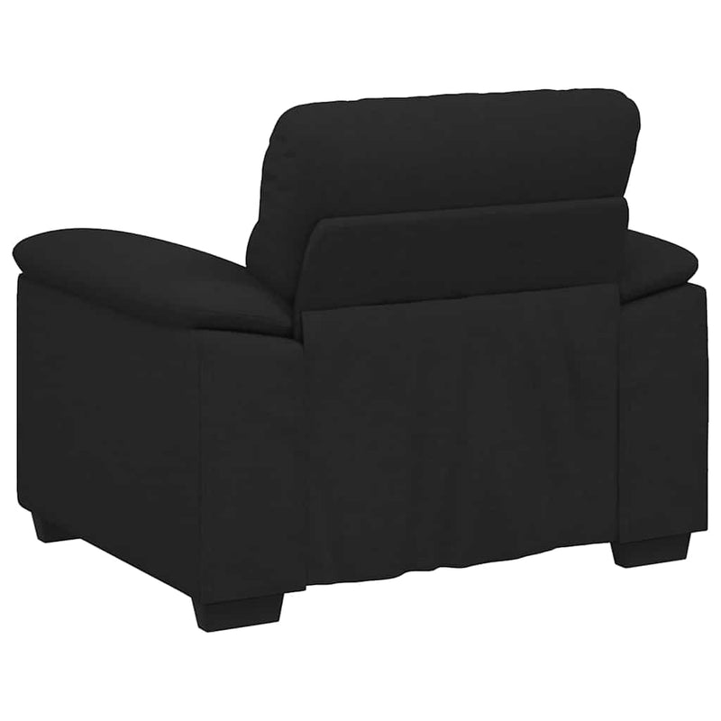 vidaXL fekete szövet kanapéfotel 60 cm