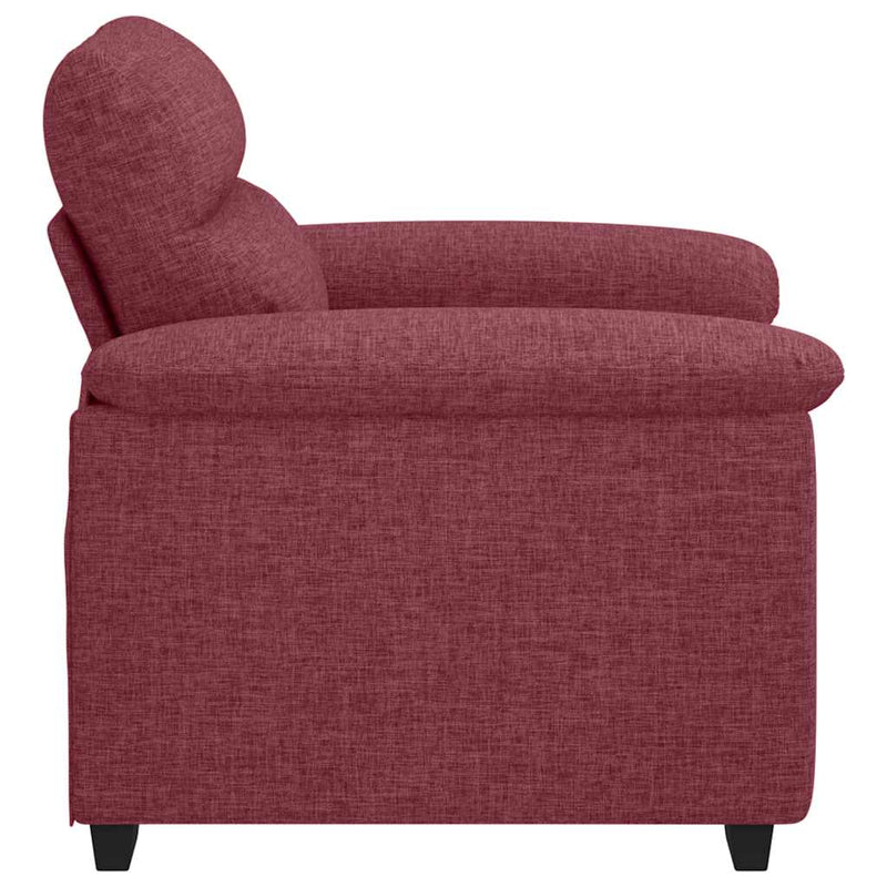 vidaXL bordó szövet kanapéfotel 60 cm