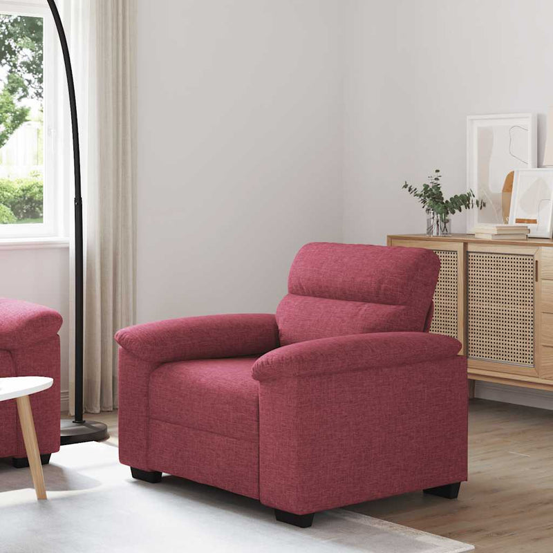 vidaXL bordó szövet kanapéfotel 60 cm