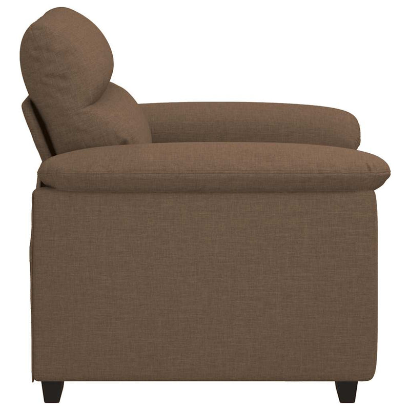 vidaXL barna szövet kanapéfotel 60 cm
