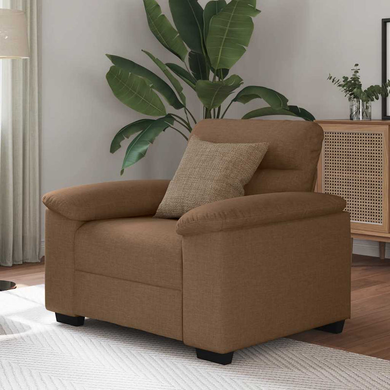 vidaXL barna szövet kanapéfotel 60 cm