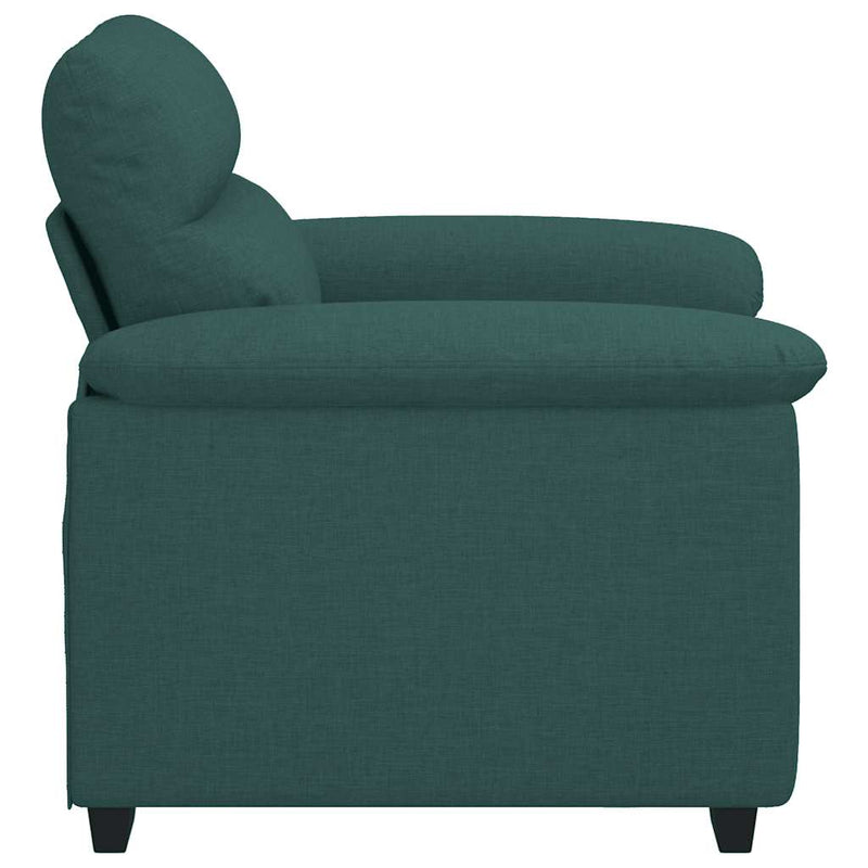 vidaXL sötétzöld szövet kanapészék 60 cm