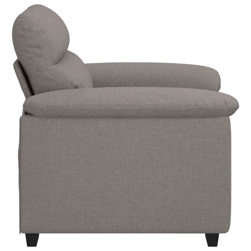 vidaXL tópszínű szövet kanapéfotel 60 cm