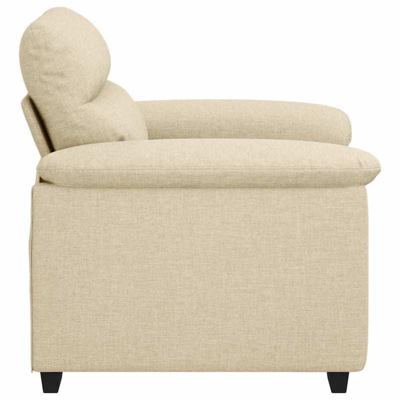 vidaXL krémszínű szövet kanapéfotel 60 cm