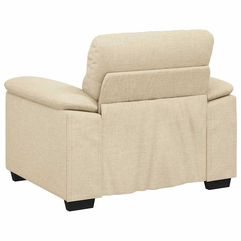 vidaXL krémszínű szövet kanapéfotel 60 cm