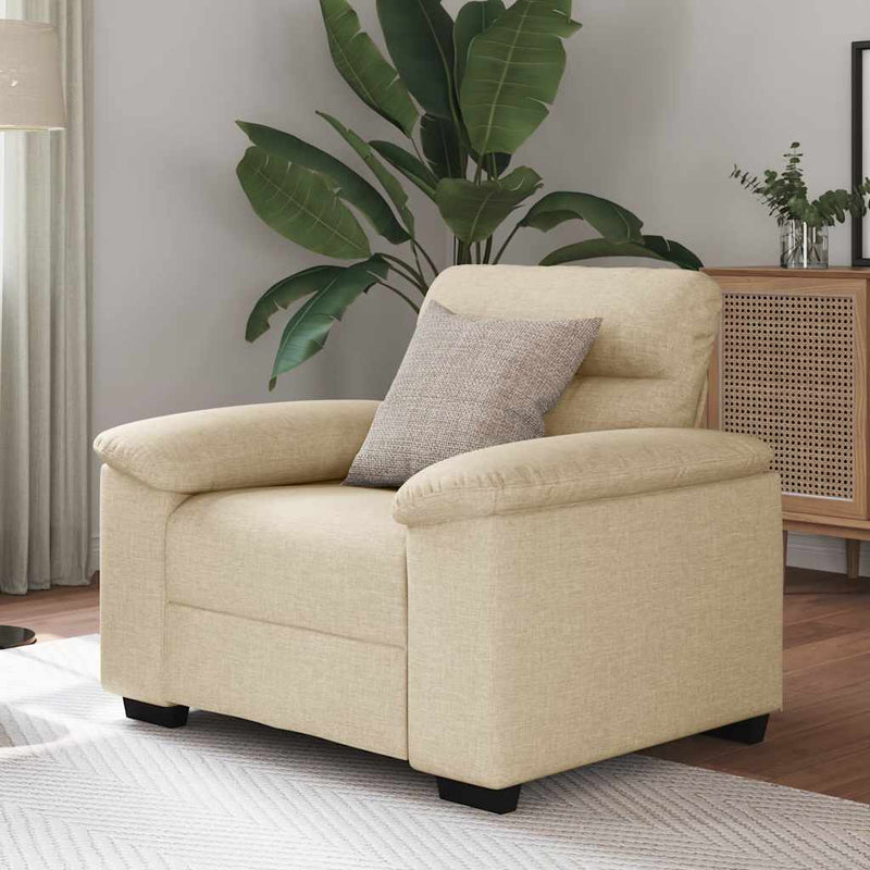 vidaXL krémszínű szövet kanapéfotel 60 cm
