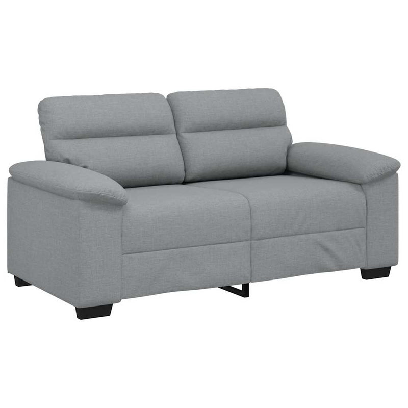 vidaXL kétszemélyes világosszürke szövetkanapé 120 cm