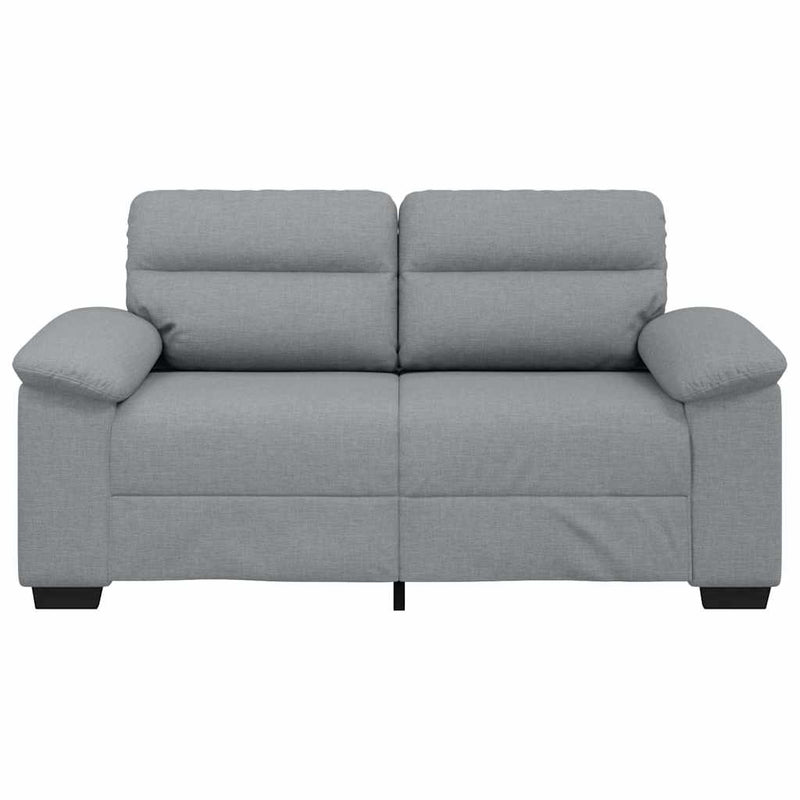 vidaXL kétszemélyes világosszürke szövetkanapé 120 cm