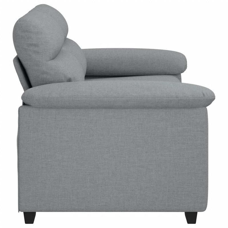 vidaXL kétszemélyes világosszürke szövetkanapé 120 cm