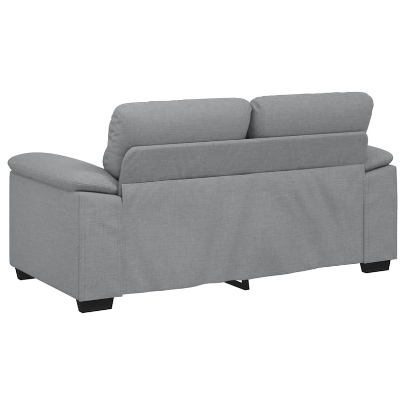 vidaXL kétszemélyes világosszürke szövetkanapé 120 cm