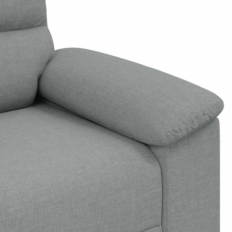 vidaXL kétszemélyes világosszürke szövetkanapé 120 cm
