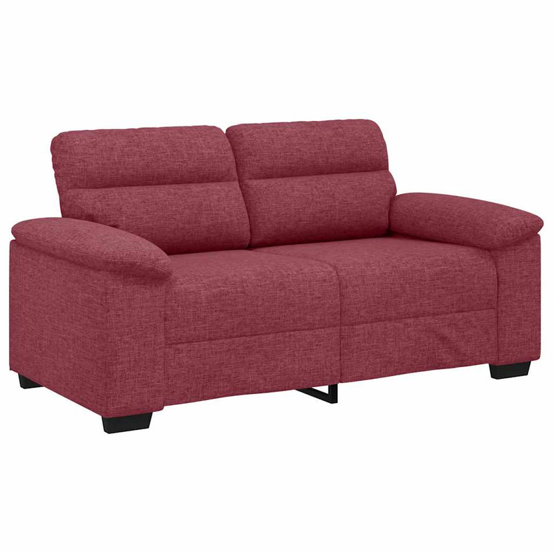 vidaXL kétszemélyes bordó szövet kanapé 120 cm