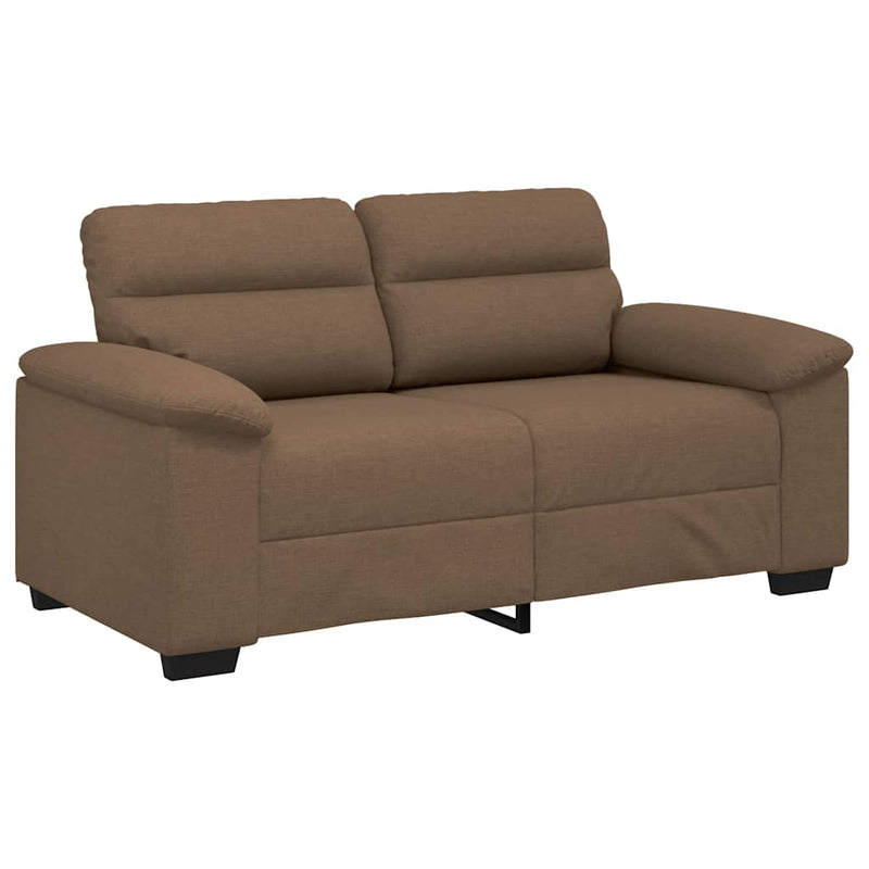 vidaXL kétszemélyes barna szövetkanapé 120 cm