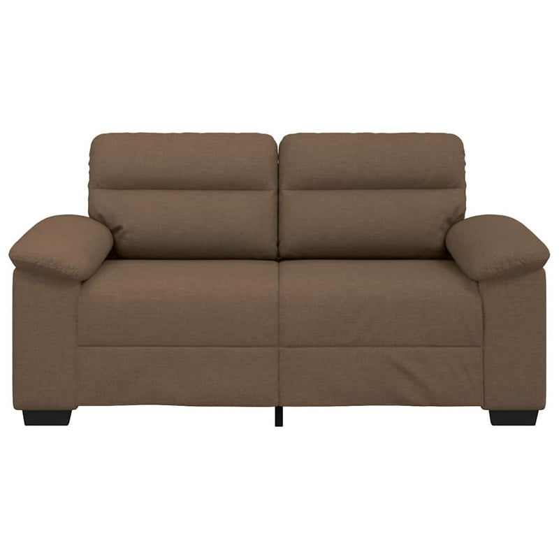 vidaXL kétszemélyes barna szövetkanapé 120 cm