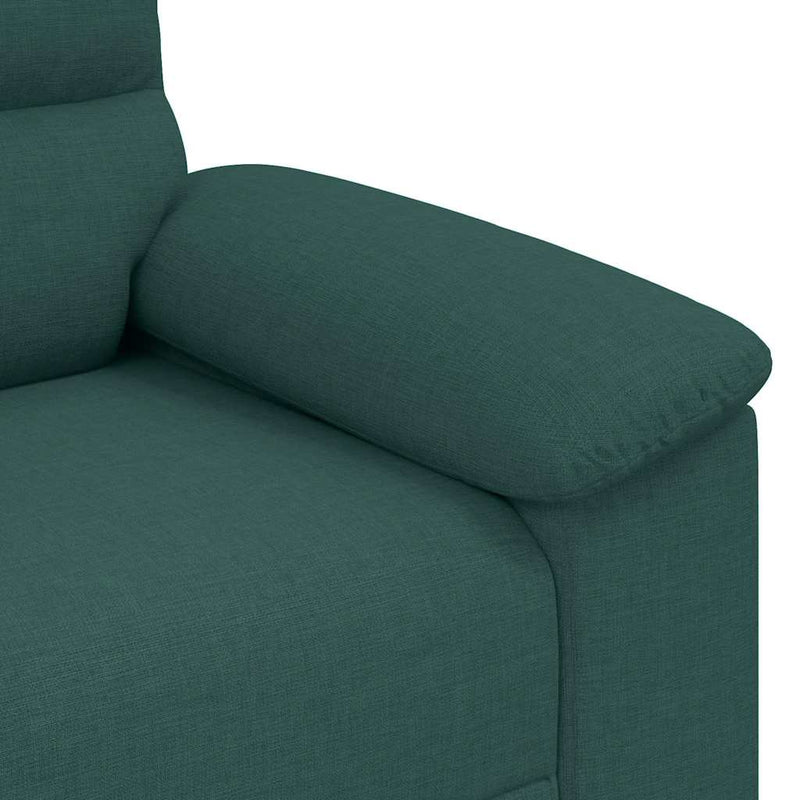 vidaXL kétszemélyes sötétzöld szövet kanapé 120 cm