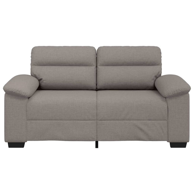 vidaXL kétszemélyes fekete szövetkanapé 120 cm