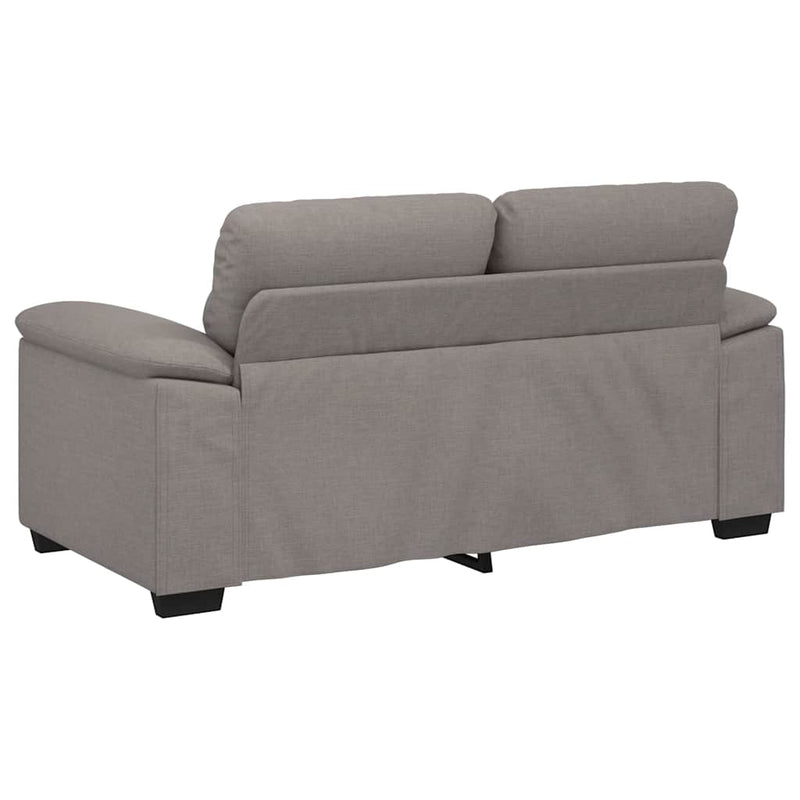 vidaXL kétszemélyes fekete szövetkanapé 120 cm