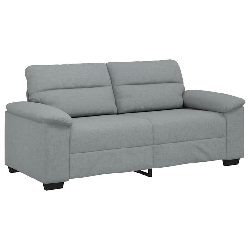 vidaXL kétszemélyes világosszürke szövetkanapé 140 cm