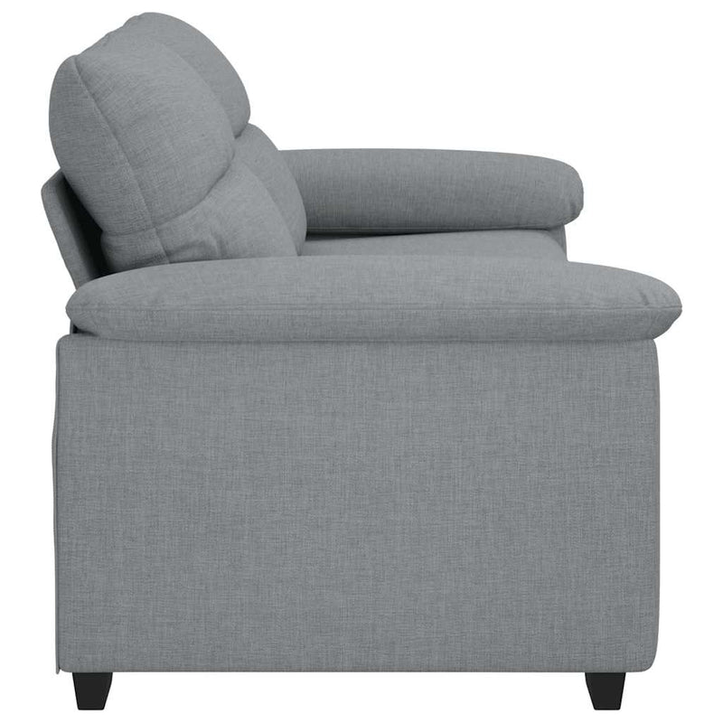 vidaXL kétszemélyes világosszürke szövetkanapé 140 cm