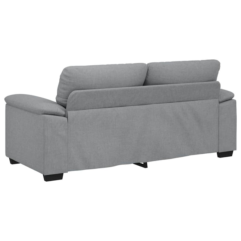 vidaXL kétszemélyes világosszürke szövetkanapé 140 cm