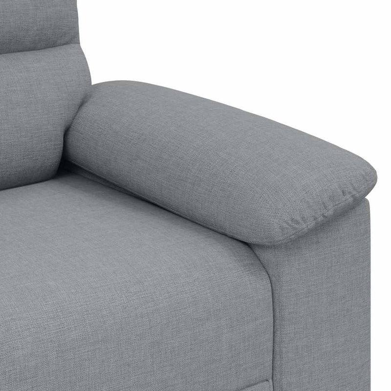 vidaXL kétszemélyes világosszürke szövetkanapé 140 cm