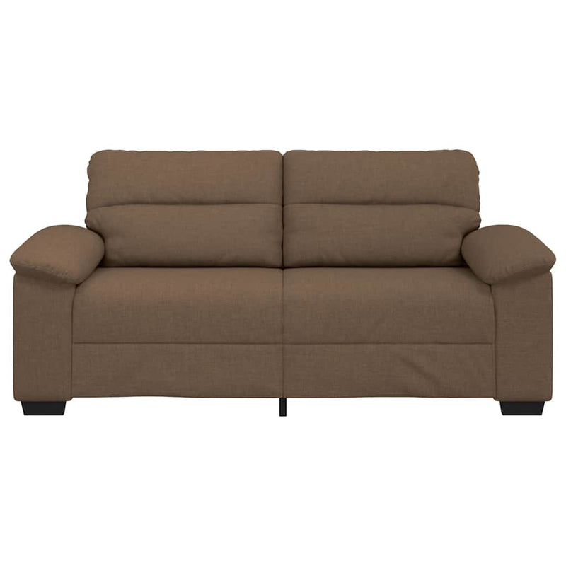 vidaXL kétszemélyes barna szövetkanapé 140 cm